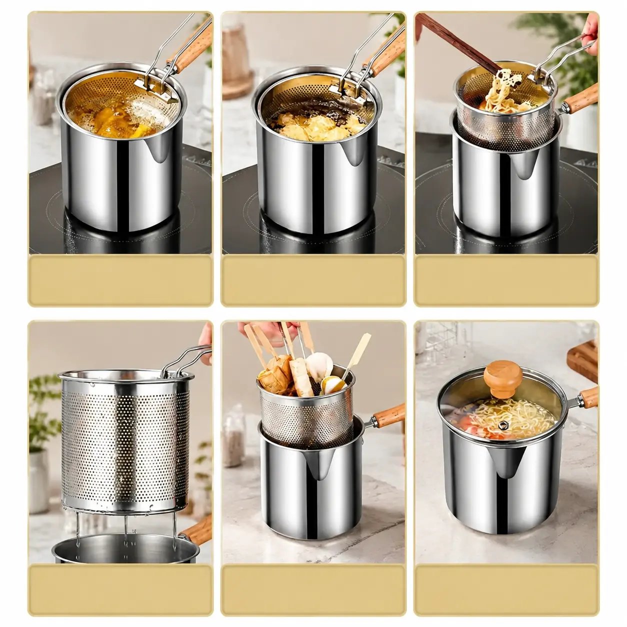 Multi Use Fry Boil Blanch Pot