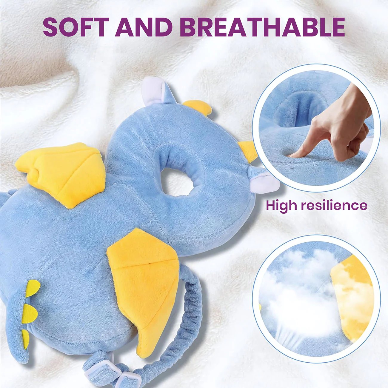 Head Protector Backpack-baby pillow-anti-fall pillow-baby protector pad-toddler backpack-infant head protection-baby fall cushion-soft