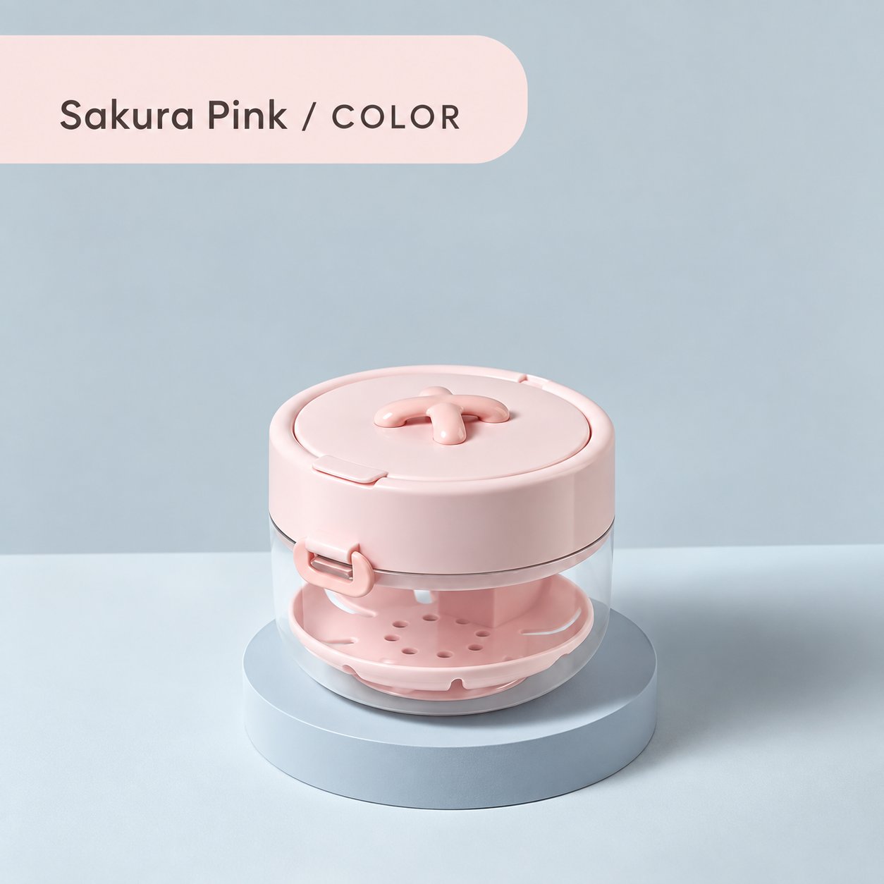 Sakura pink retainer cleaning and storage case