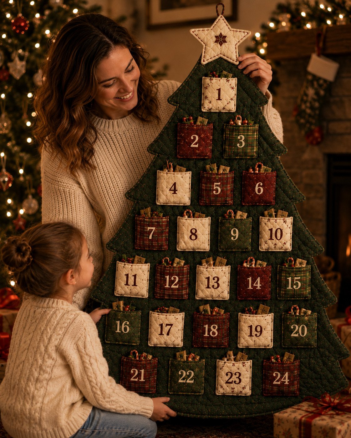 Handmade Christmas advent calendar gift
