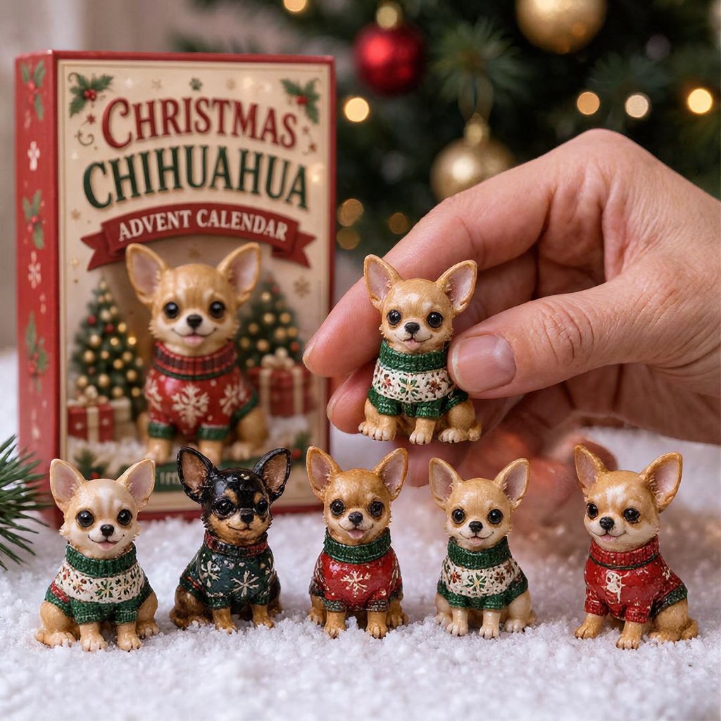 Chihuahua Advent Calendar 2026 – 24 Tiny Paws & Holiday Surprises
