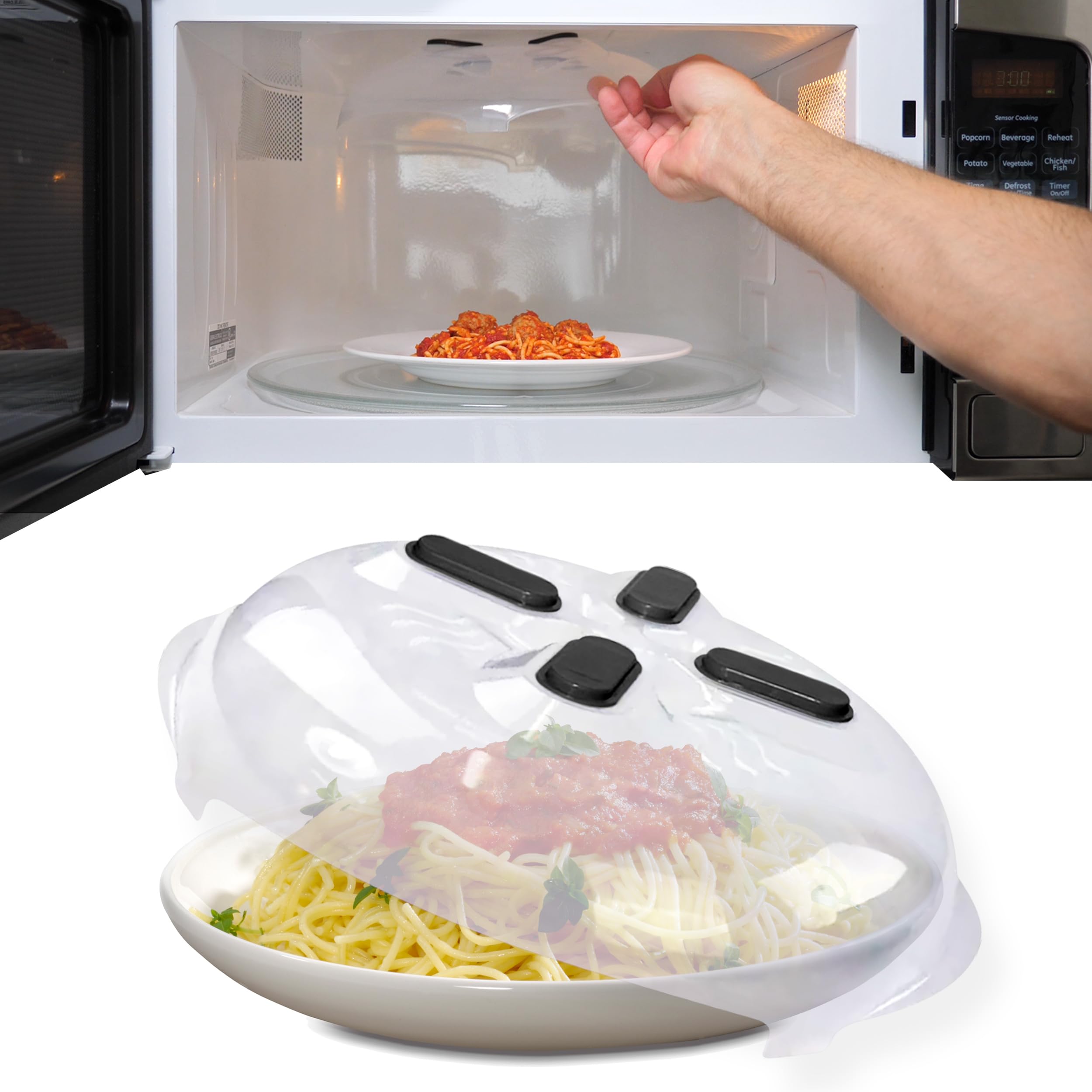 Magnetic Microwave Cover in Action