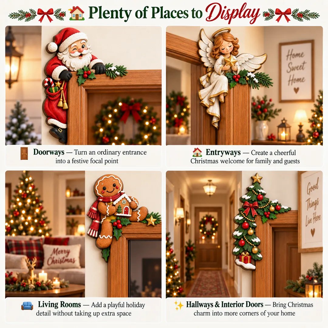 Christmas Door Frame Corner Decoration display ideas