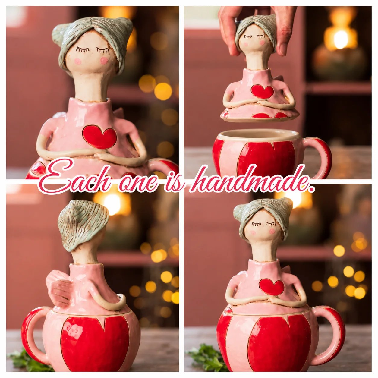 Handmade Fairy Storage Jar Mug
