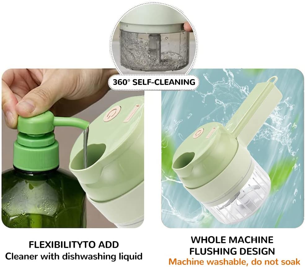Easy cleaning electric vegetable cutter