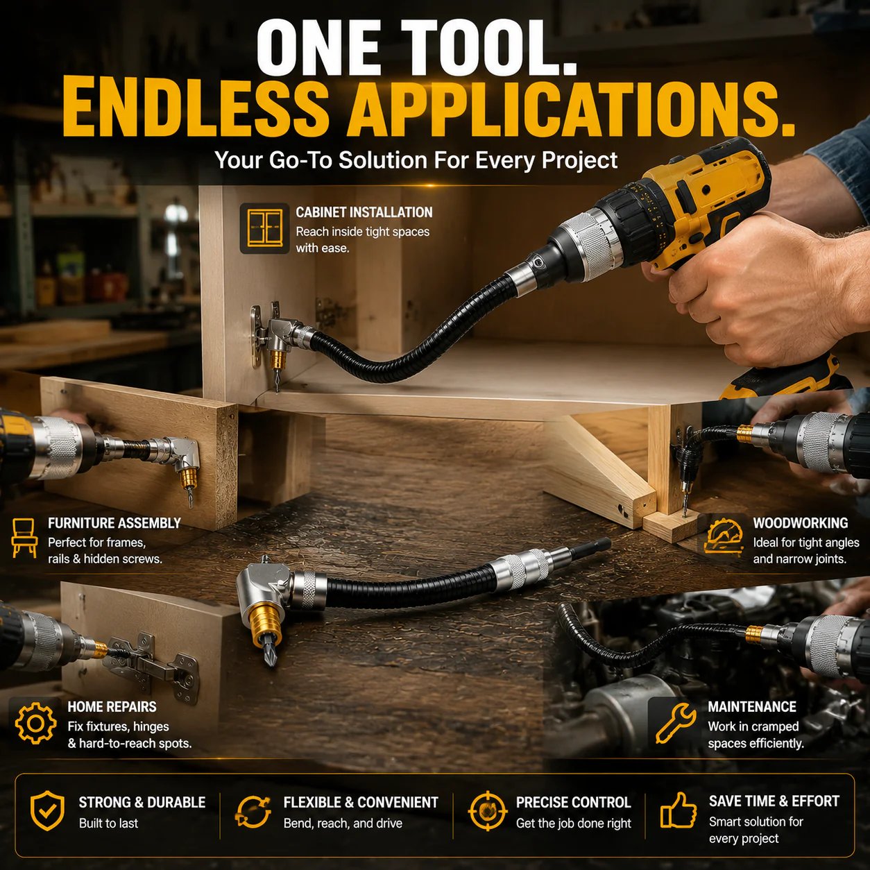Drill adapter application scenes